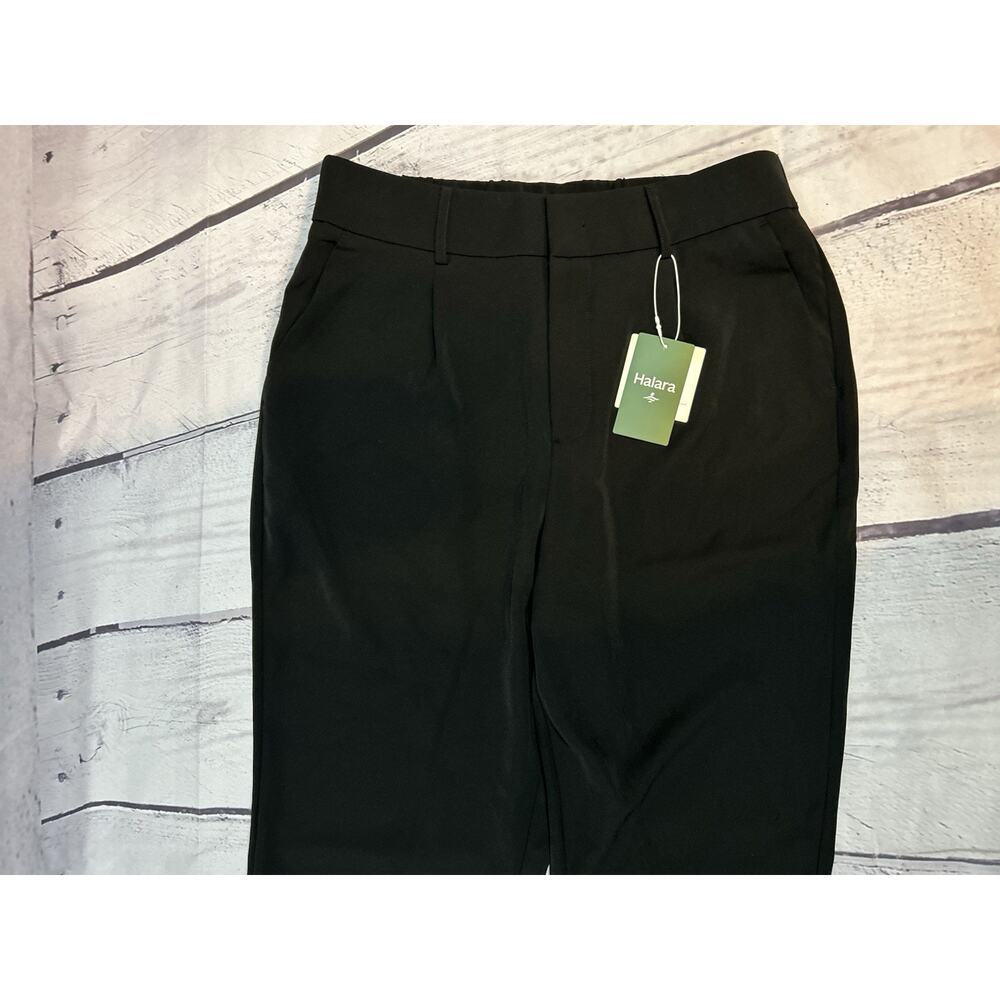 Halara Black Career Pants L Tall NWT Elastic Waist Casual Work Trousers - Picture 2 of 6